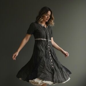 Hubbard Street Dance Soft Grey Vintage Contemporary Dress – Rare Find ✨ SMALL